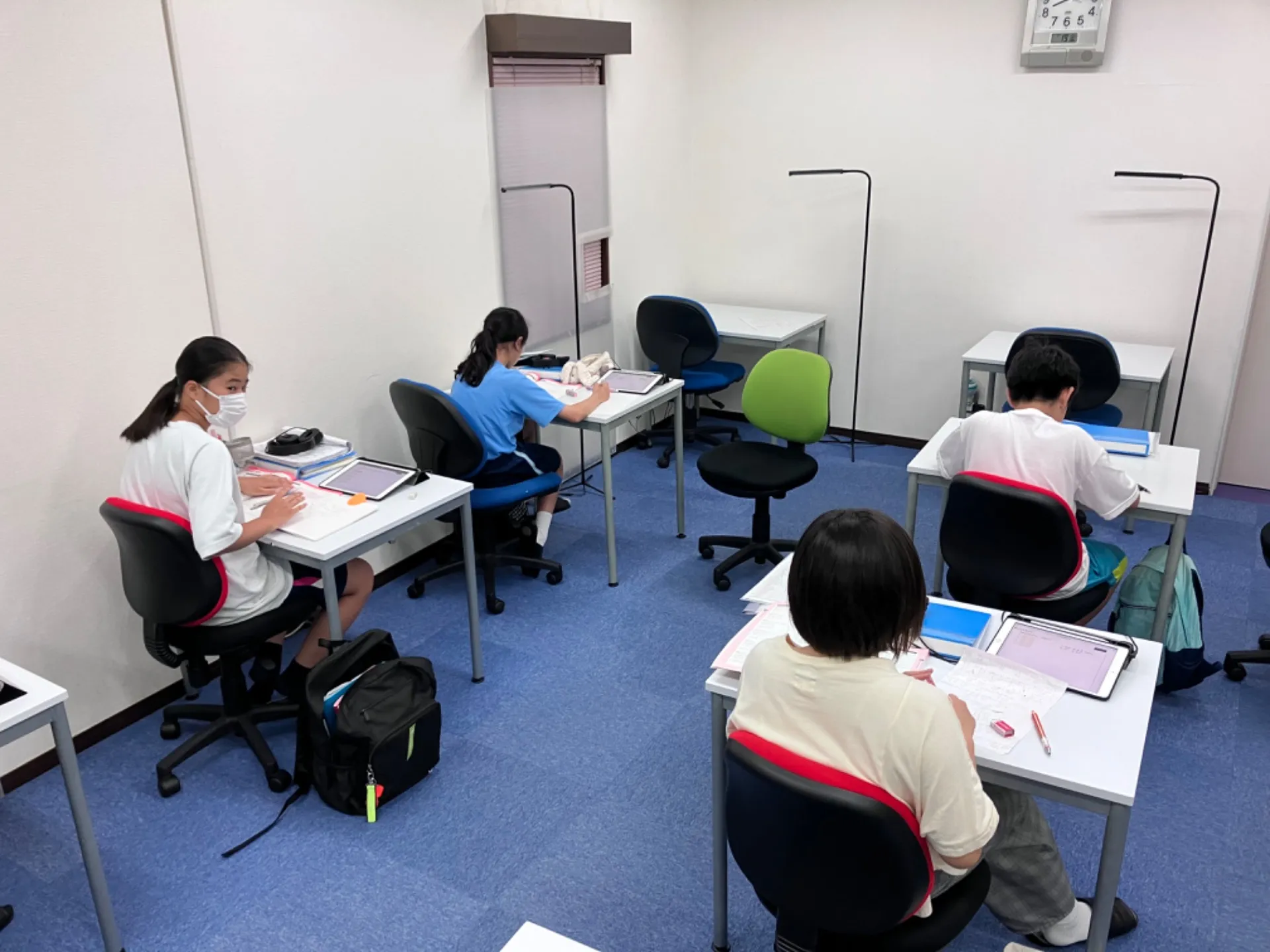 ゆったりとして学習に集中できます